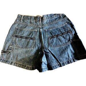 Vintage LA BLUES Carpenter Denim Ladies Shorts Medium Wash SIZE 14